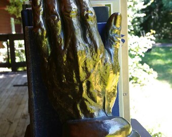 Vintage bookend, hand bookend