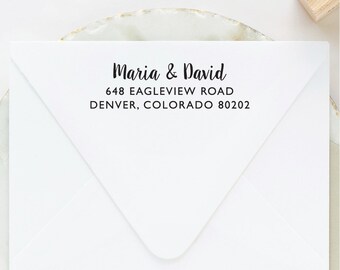 Return Address Stamp Self Ink, Custom Address Stamp, Self Inking Return Address Stamp, Wedding Stamp, Custom Stamp, Engagement Gift