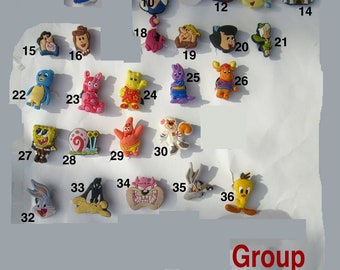 SpongeBob, Peanuts, The Flintstones, The Backyardigans Individual Single Cartoons Shoe Charms for Jibbitz bracelets or Crocs shoes