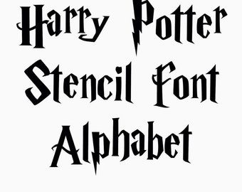 harry potter font stencil for google docs