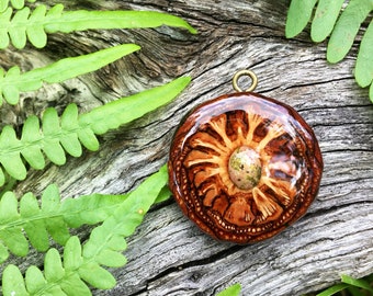 UNAKITE~ Pinecone Necklace