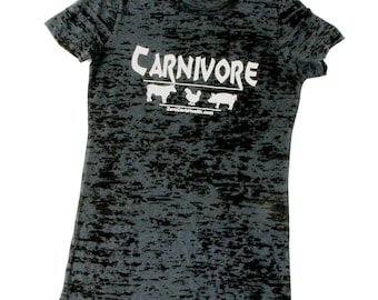 Women's Burnout Carnivore Tee Shirt