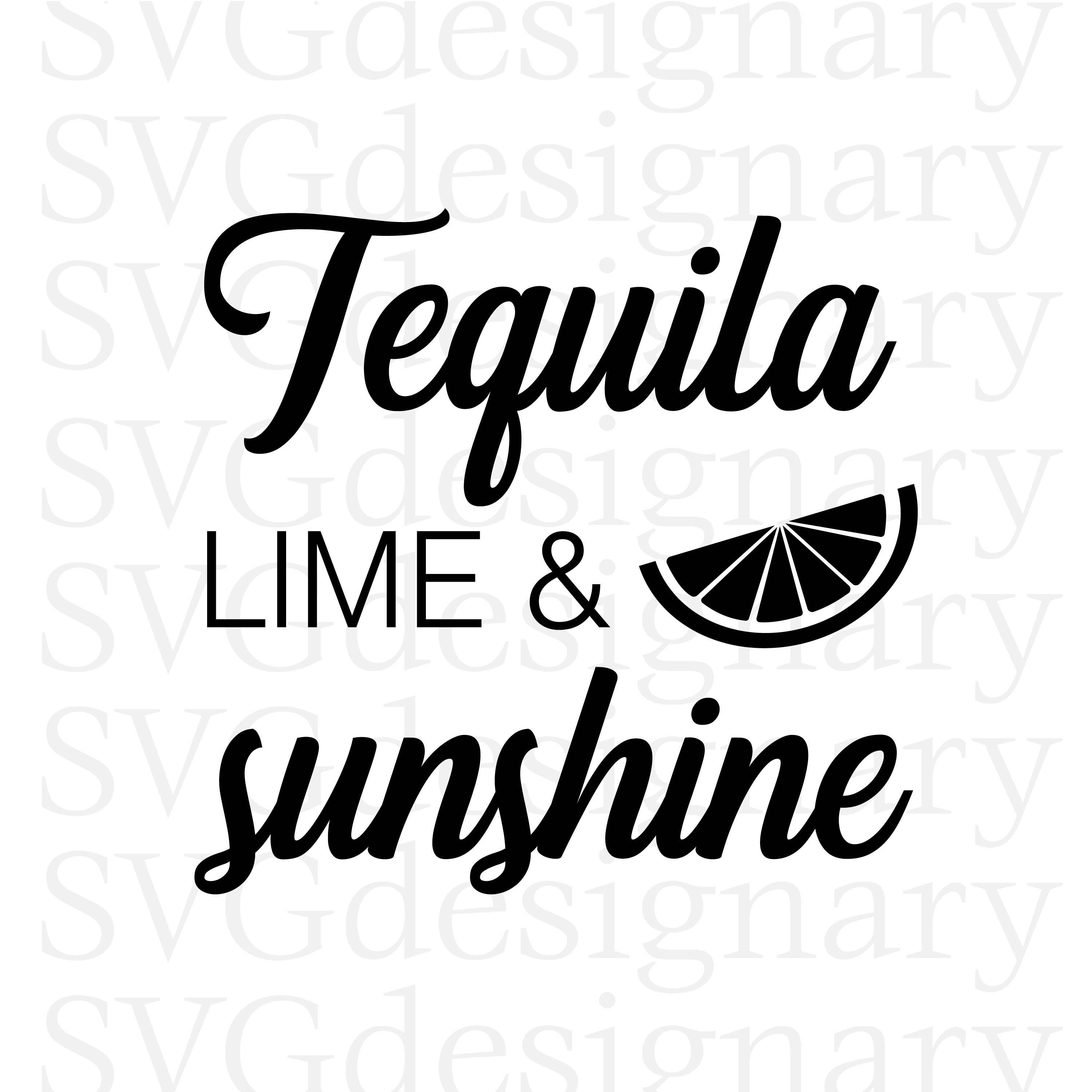 Download Tequila Lime Sunshine SVG PNG Spring Break Summer