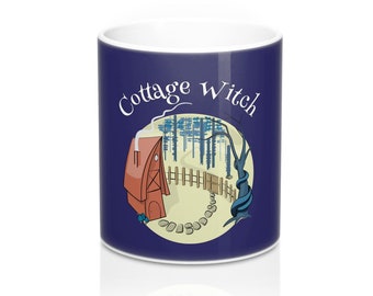 Cottage Witch Unique Witchy Kitchen Witch Coffee Mug 11Oz