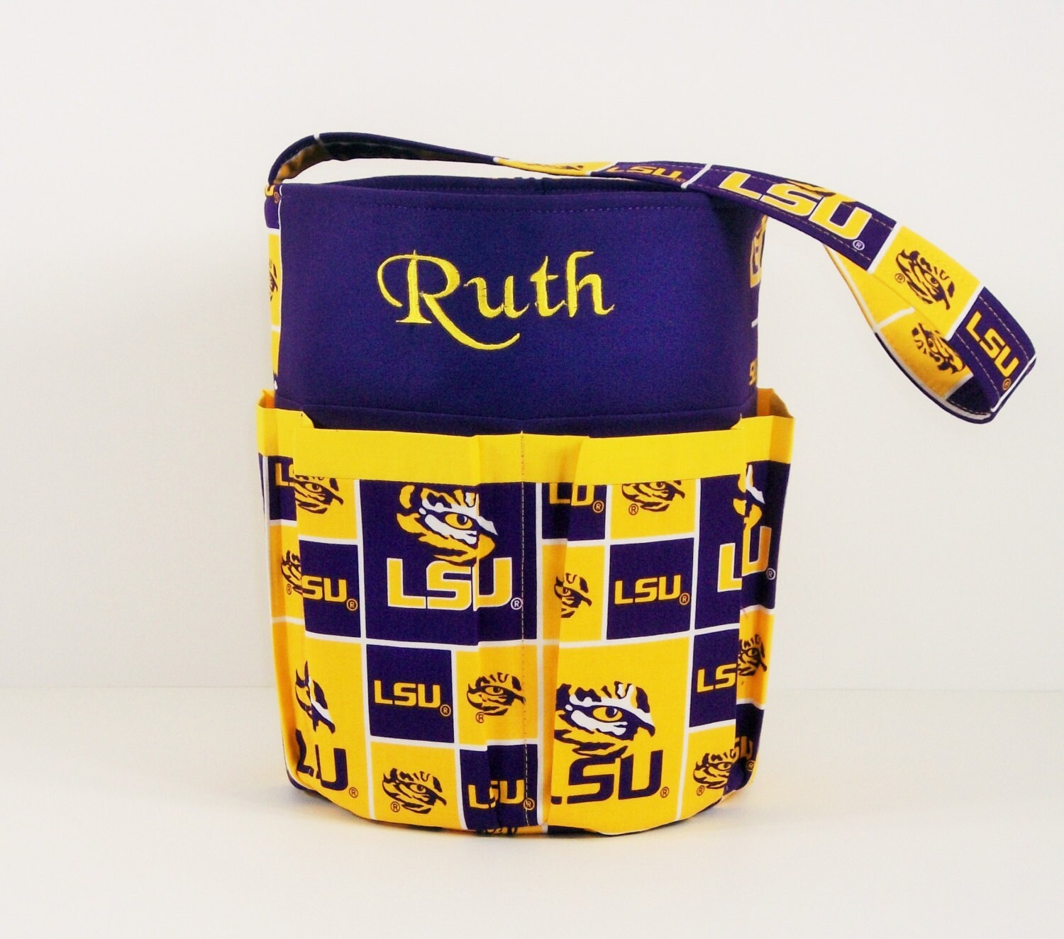 Monogrammed Bingo Bag Tote/ Craft Bag