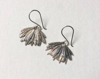 new artisan sterling flower earrings