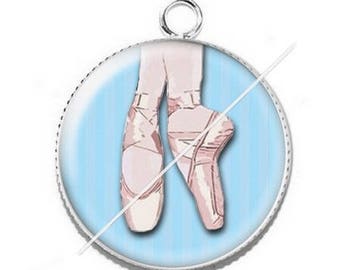 Pendant cabochon resin for a dance teacher 12