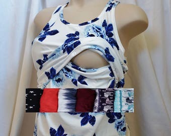 Nursing Tank Top, Breastfeeding Shirt