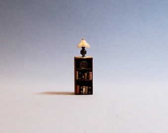 1/4 inch scale miniature-Narrow bookcase