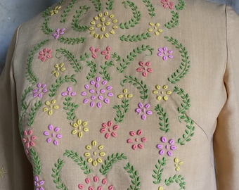 1960s Embroidered Blouse * Gypsy * Bohemian