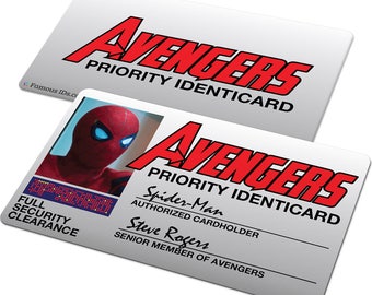 Custom ID Card Badge: Avengers Agents of Shield Capt America