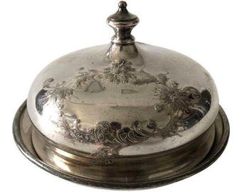 Antique Reed & Barton Silver Plated Butter Dish