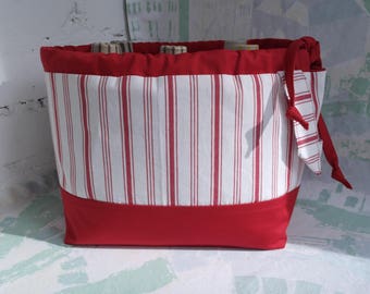 Sock project bag Knitting bag Knitting tote Knitting project bag Yarn project bag Knitters gift bag Crochet project bag Bag for knitting