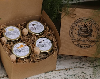 Infused Honey Gift Set, Tea Party Honey Set, Foodie gift, Thanksgiving Gift House Warming gift, Christmas Gift, Lavender Honey, Hostess gift