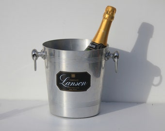 Vinage French Lanson Champagne, Ice Bucket ,cooler; Aluminium