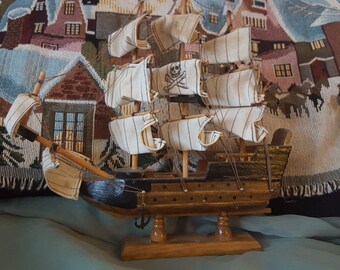 Wooden Ship Vintage Replica