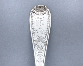 Spoon Key Chain Spoon Key Ring Vintage Silverware in the Victor Pattern V Monogram