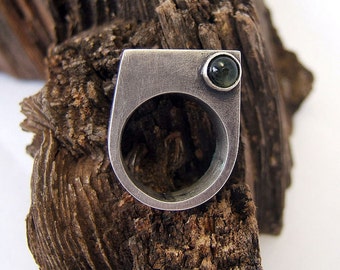 Sterling Silver Tourmaline Ring