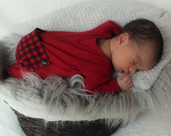Newborn footed romper / photography prop