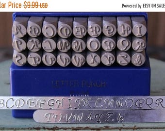 Sale 6mm Elegant - Corsiva Font Individual Uppercase Alphabet Letter Stamp (not a set) - Metal Stamp - Metal Stamping and Jewelry Tool - SGE