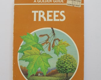 Vintage Full Color Trees Golden Nature Guide Book 1987