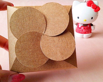 Plain brown kraft gift boxes in set of 10