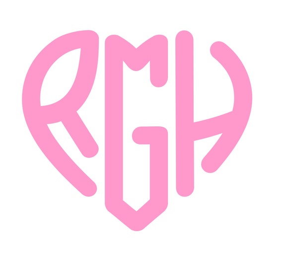 Free Free Heart Monogram Svg 640 SVG PNG EPS DXF File