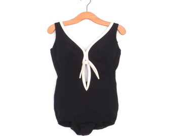 vintage 50s swimsuit * vintage 1950s maillot * bombshell bathing suit * vintage swimwear * xs / extra small