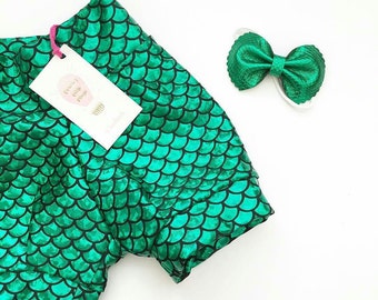 Mermaid- Birthday Mermaid Shorts, Mermaid Party, Toddler Mermaid Outfit, Mermaid Party, Handmade, Girls Mermaid Shorts