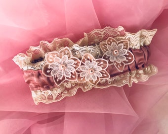 BRIDAL GARTER BELT garofano
