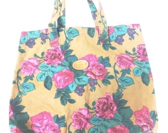 Vintage Gitano Floral Tote Bag