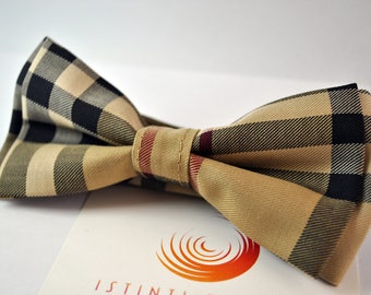 burberry classic check bow tie