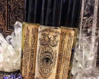 THIRD EYE Revival ~Moon Goddess Magick~ Reawaken~ Pineal Gland Revival~ Third Eye Oil ~ Awakening oil ~ Psychic Oil~ Roll on Bottle 1/3oz
