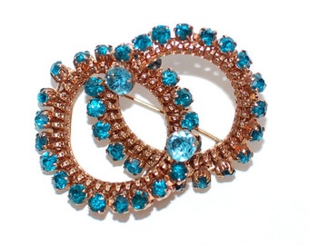 Vintage 50s Rhinestone Brooch