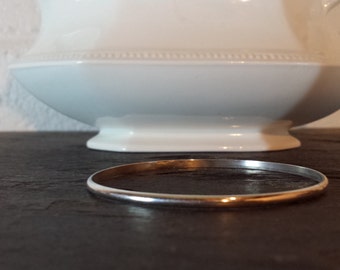 Simple Sterling Silver Bangle Bracelet