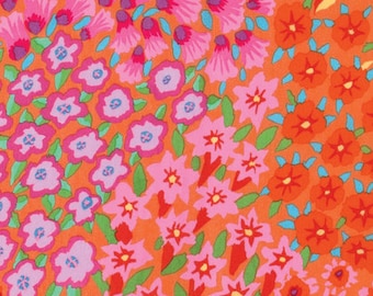 Kaffe Fassett for Rowan Westminster Fibers - Persian Graden - Orange - FQ - Fat Quarter - Cotton Quilt Fabric 1016