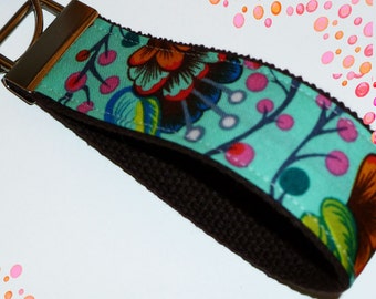 Fabric Wrist Key Chain / Key Fob / Fabric Keychain / Cotton Candy