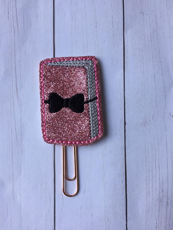 Glitter Travel Planner Paper Clip/Planner Clip/Bookmark. Travel Planner. Glitter Planner Clip. Bow Planner Clip