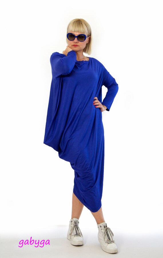 New collection/Royal blue maxi tunic/Oversize kaftan/Maxi blue