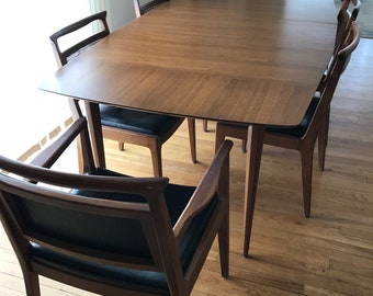 Vintage Mid Century Dining Table and Chairs John Stuart Janus