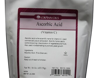 Ascorbic Acid- Vitamin C- 16 Ounce- LorAnn