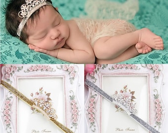 Gorgeous Glitter Baby Headbands - Great for Birthdays and Cake Smash!