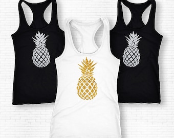 Pineapple Shirt, Pineapple Tank Top, Pineapple Tank Top Fruit Shirt, Pineapple Tank, Pineapple Tee, Pineapple, Fun Shirt, Womens Tops