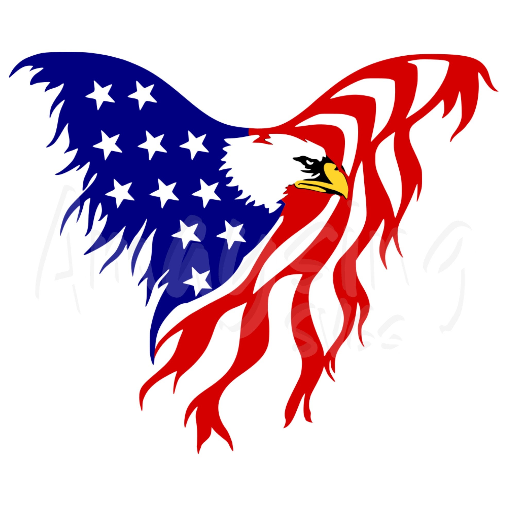Download SVG Eagle Flag Patriotic 4th of July svg Memorial Day