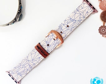 Elegance Leather Apple Watch Band 38mm, 42mm//Handmade Apple Watch Strap iWatch Band iWatch Strap Wearable Tech Christmas Gift