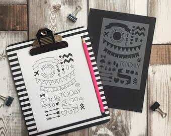 Bullet Journal Stencil A6 A5