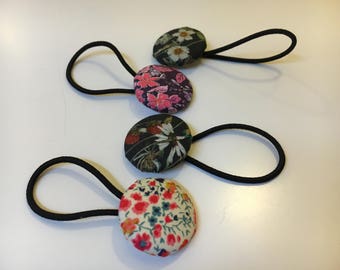 Liberty fabric hair ties