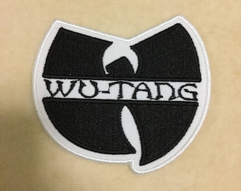 Wu Tang Clan Iron On Patch #White With Black