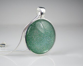 Glittery Sea Green Nail Polish Necklace Jewelry Orly Sparkling Garbage Nail Polish