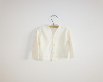 Vintage Cream Baby Cardigan